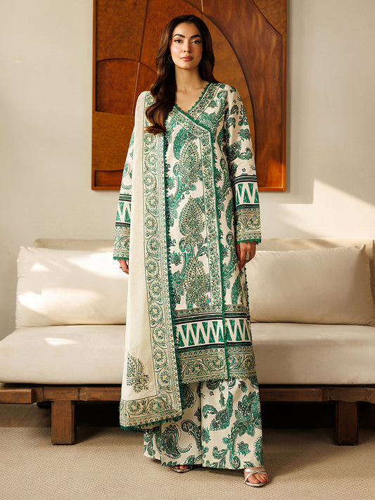 Mahnur | Leila 3 PC Lawn '26 | L-14