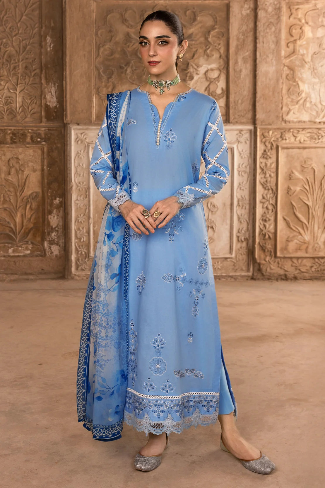 Rashid Textile | Manzil Embroidered Lawn | 571
