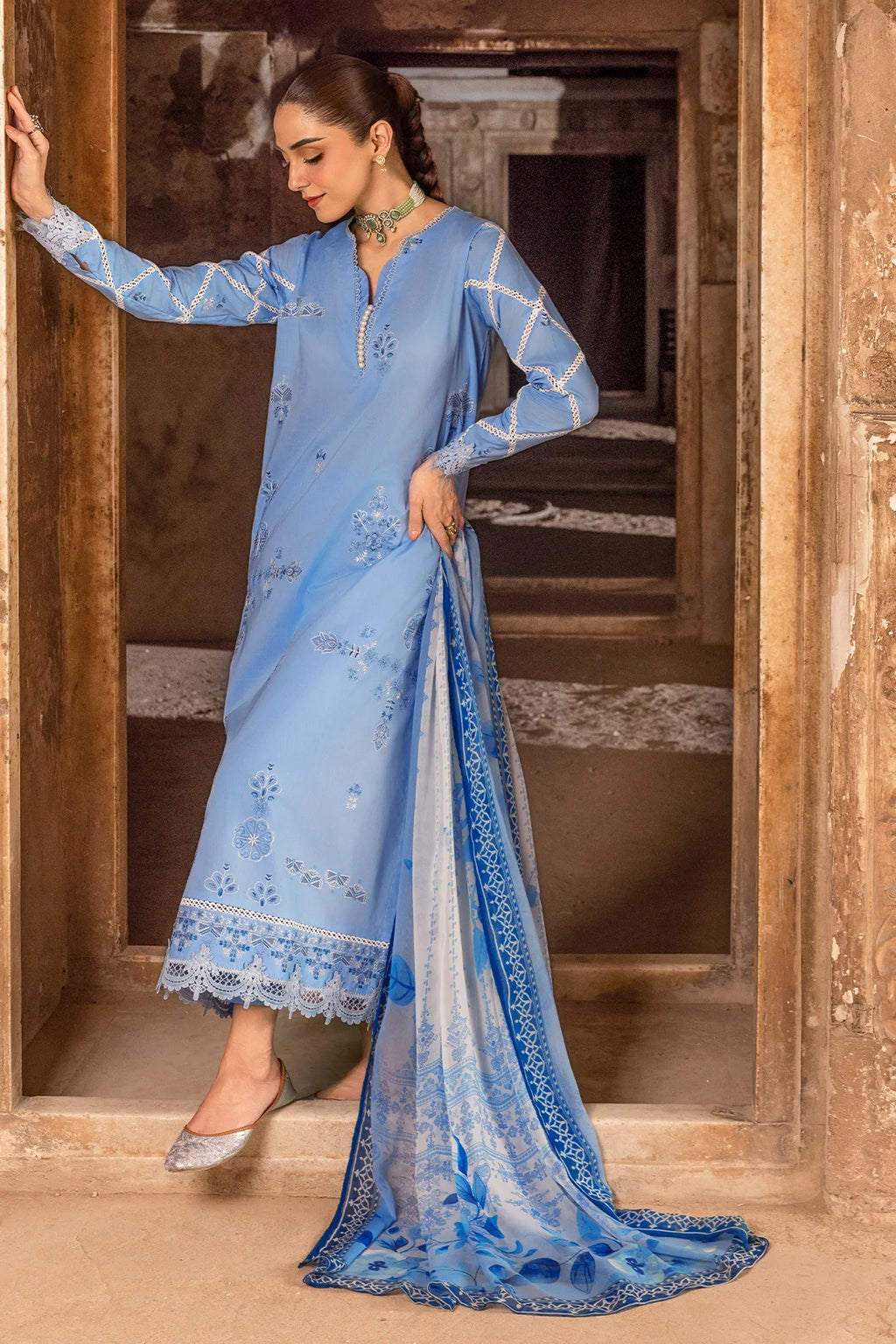 Rashid Textile | Manzil Embroidered Lawn | 571