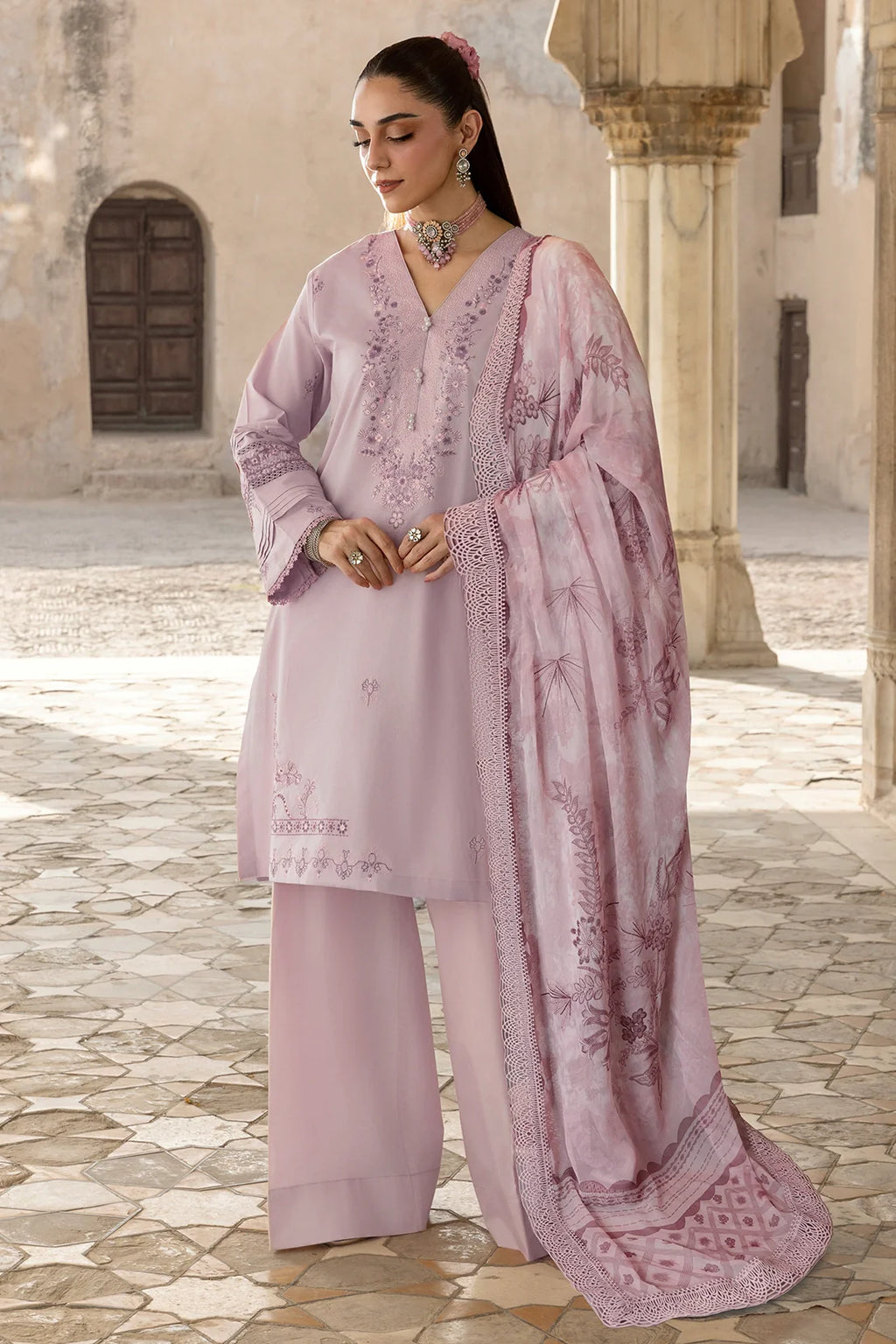 Rashid Textile | Manzil Embroidered Lawn | 573
