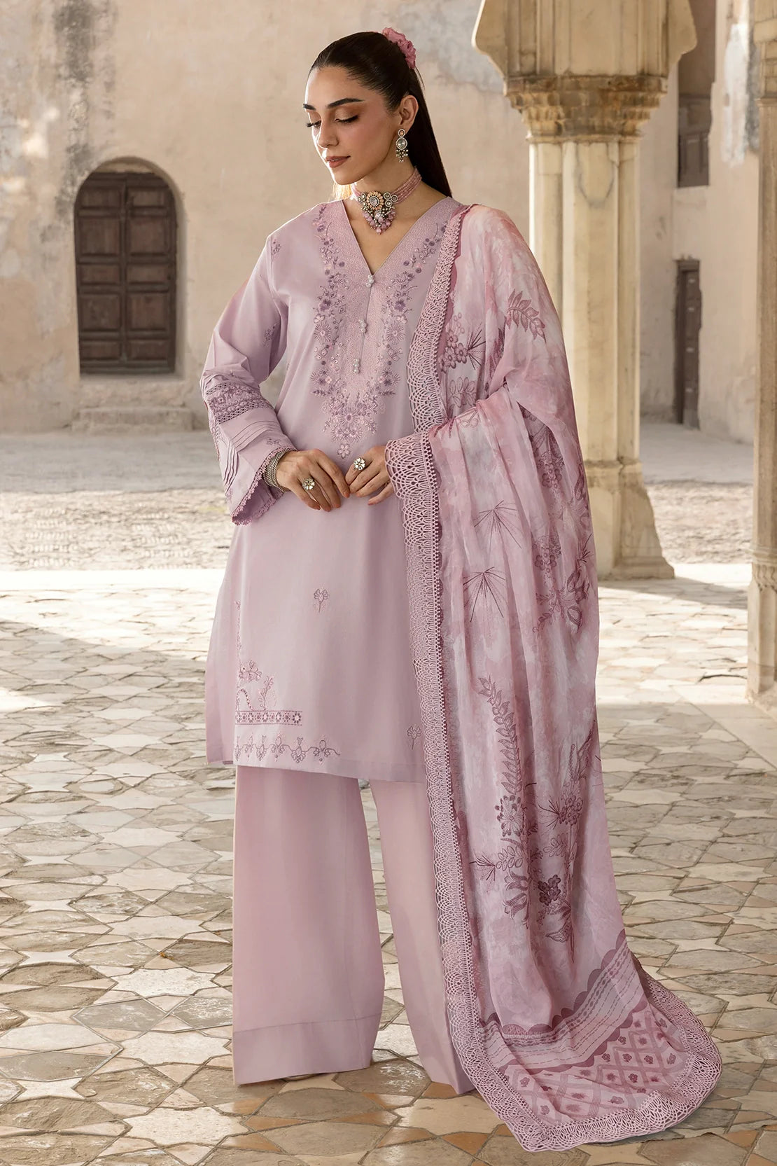 Rashid Textile | Manzil Embroidered Lawn | 573