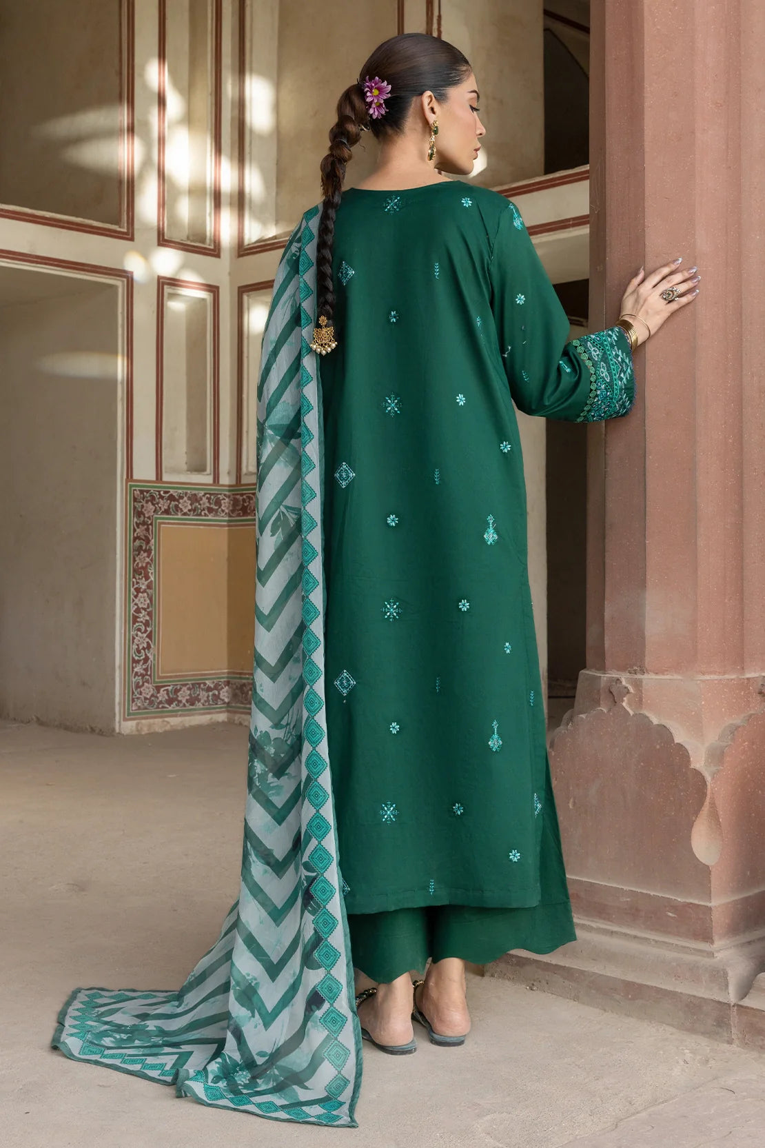 Rashid Textile | Manzil Embroidered Lawn | 574