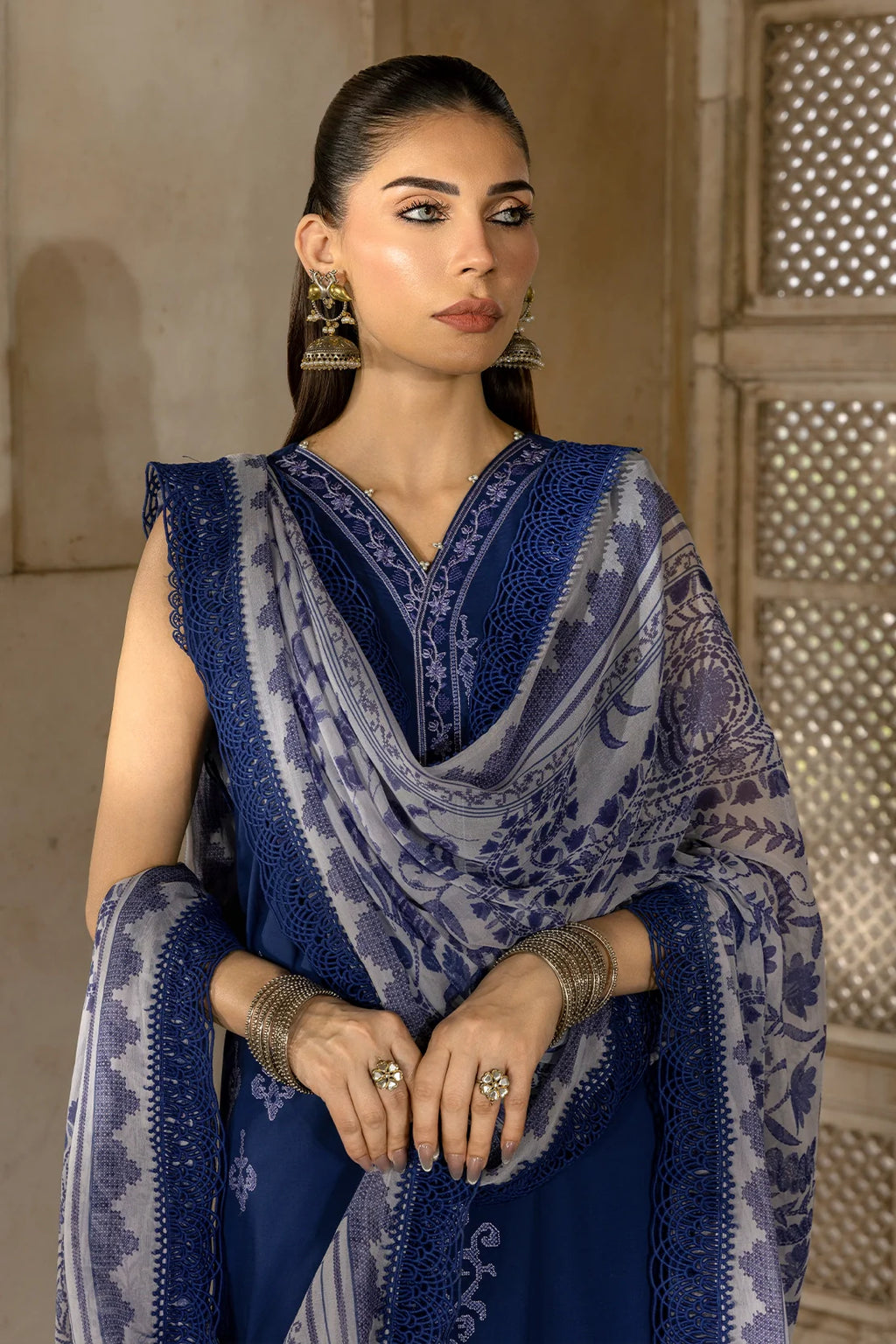Rashid Textile | Manzil Embroidered Lawn | 575