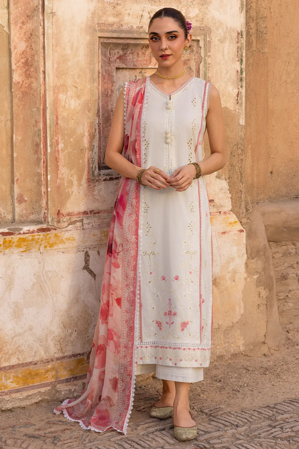 Rashid Textile | Manzil Embroidered Lawn | 576