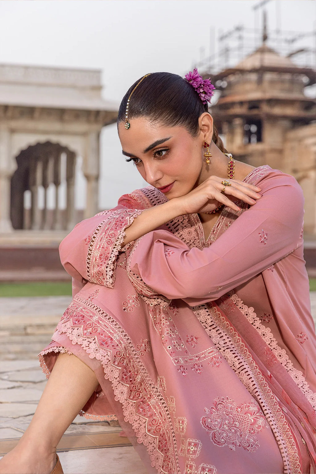 Rashid Textile | Manzil Embroidered Lawn | 577