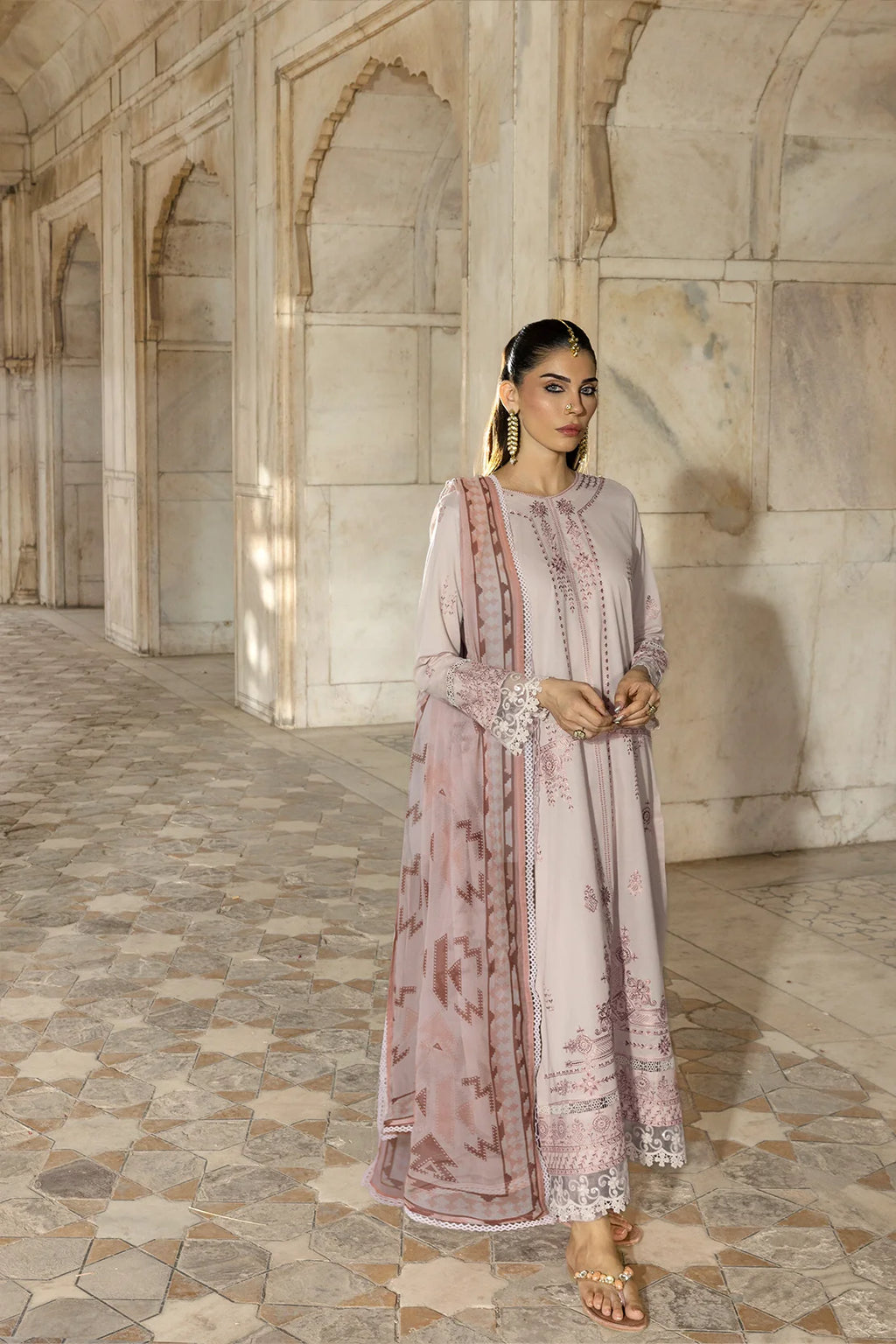 Rashid Textile | Manzil Embroidered Lawn | 579