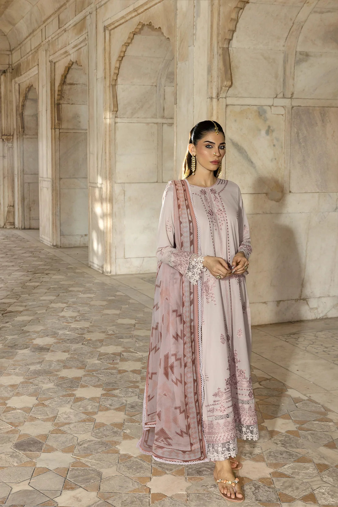 Rashid Textile | Manzil Embroidered Lawn | 579