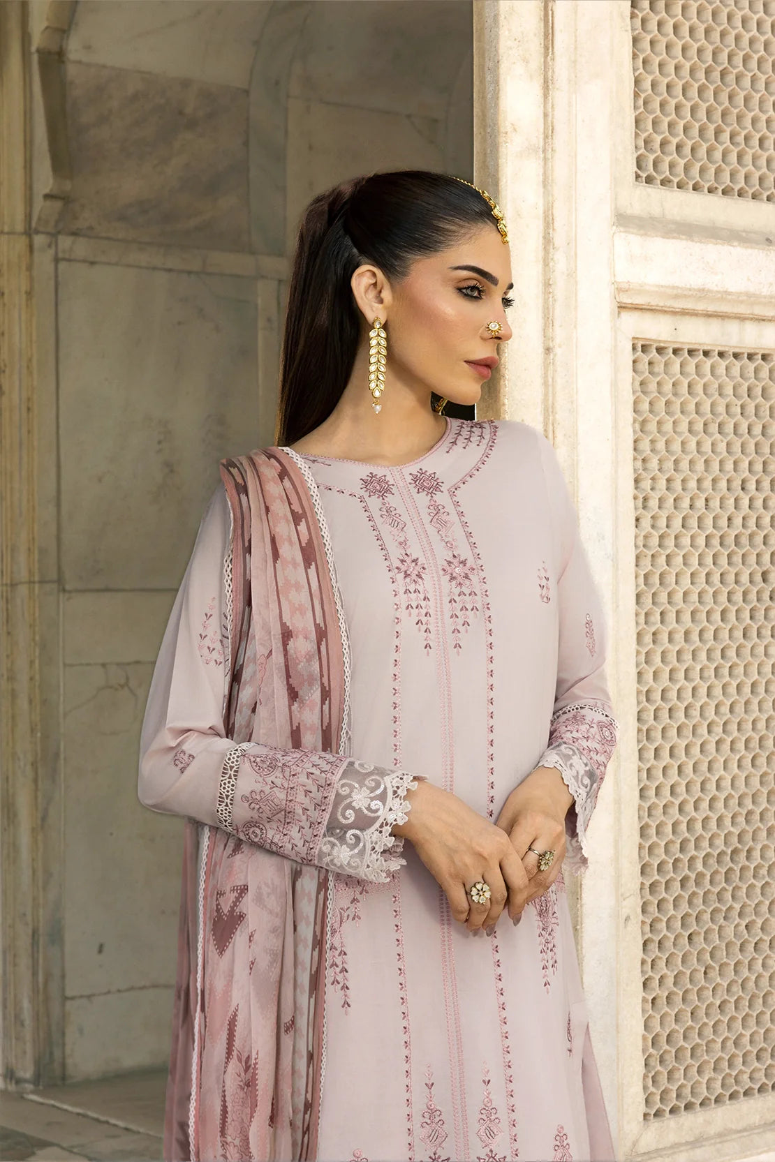 Rashid Textile | Manzil Embroidered Lawn | 579