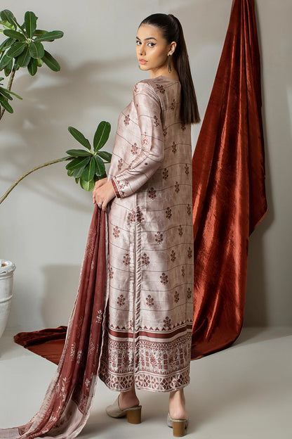 3 Piece – Digitally Printed Silk  – 8282