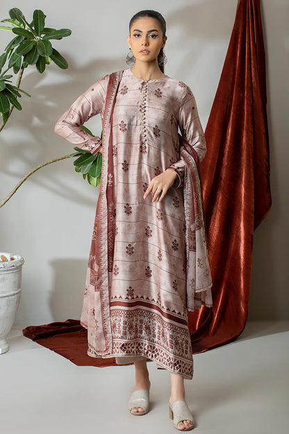 3 Piece – Digitally Printed Silk  – 8282