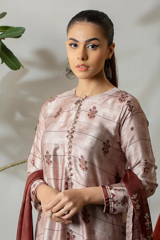 3 Piece – Digitally Printed Silk  – 8282