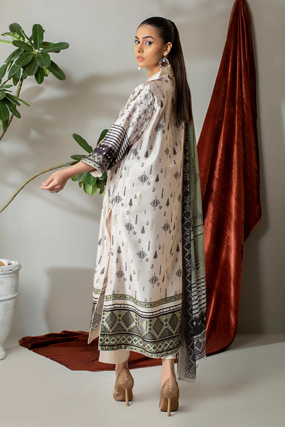 3 Piece – Digitally Printed Silk  – 8285
