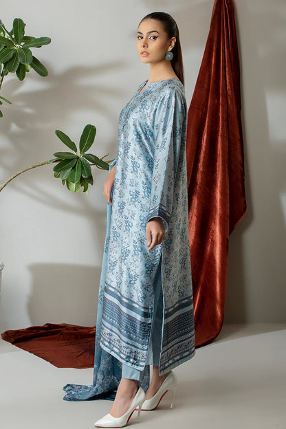 3 Piece – Digitally Printed Silk  – 8286