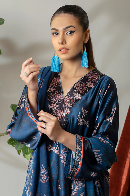 3 Piece – Digitally Printed Silk  – 8287