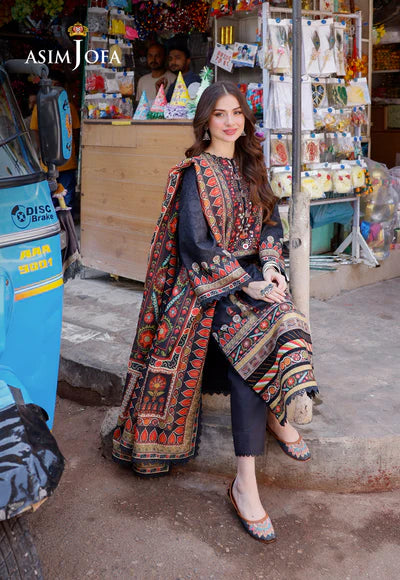 Asim Jofa | PRINTED ARABIC LAWN | AJPL-09