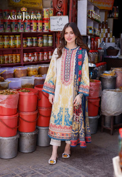 Asim Jofa | PRINTED ARABIC LAWN | AJPL-18