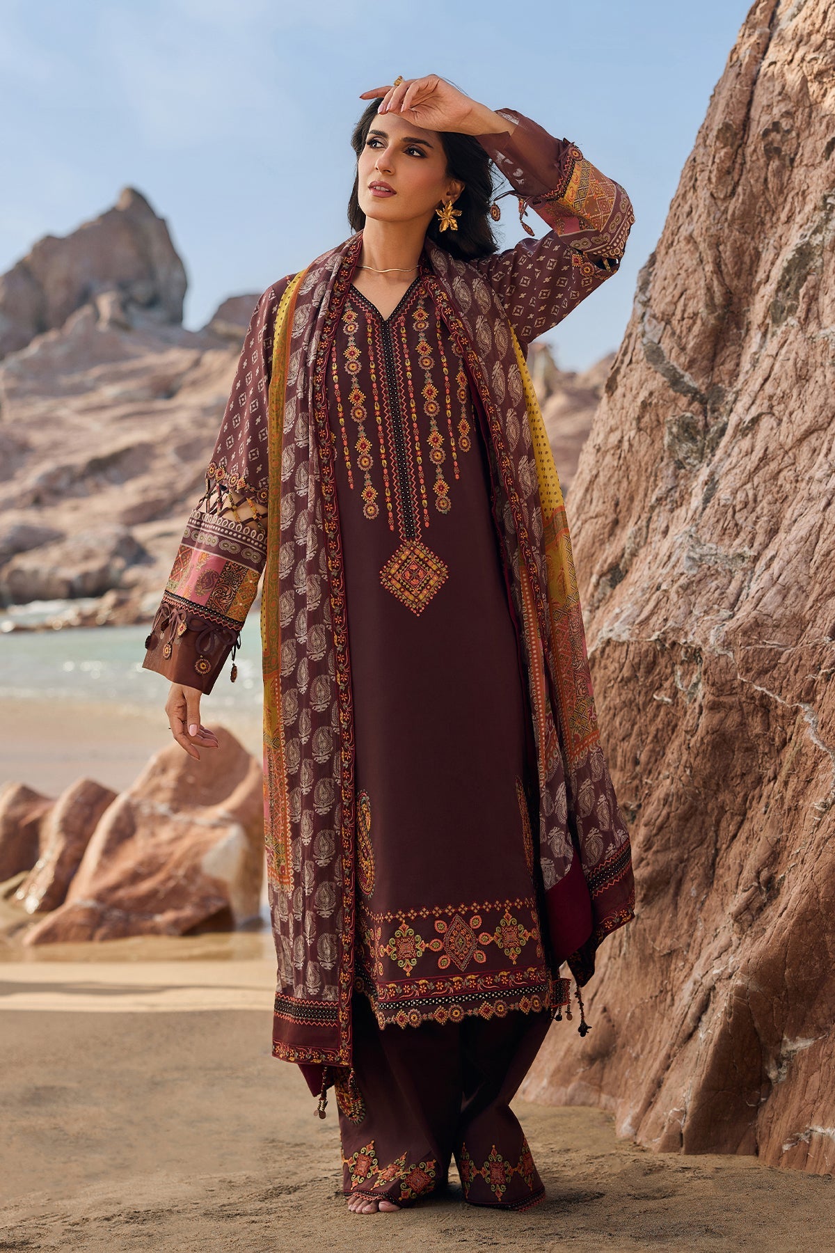 Charizma | SunShine - Vol 1 '26 - 3 PC Embroidered Lawn | CSN6-09