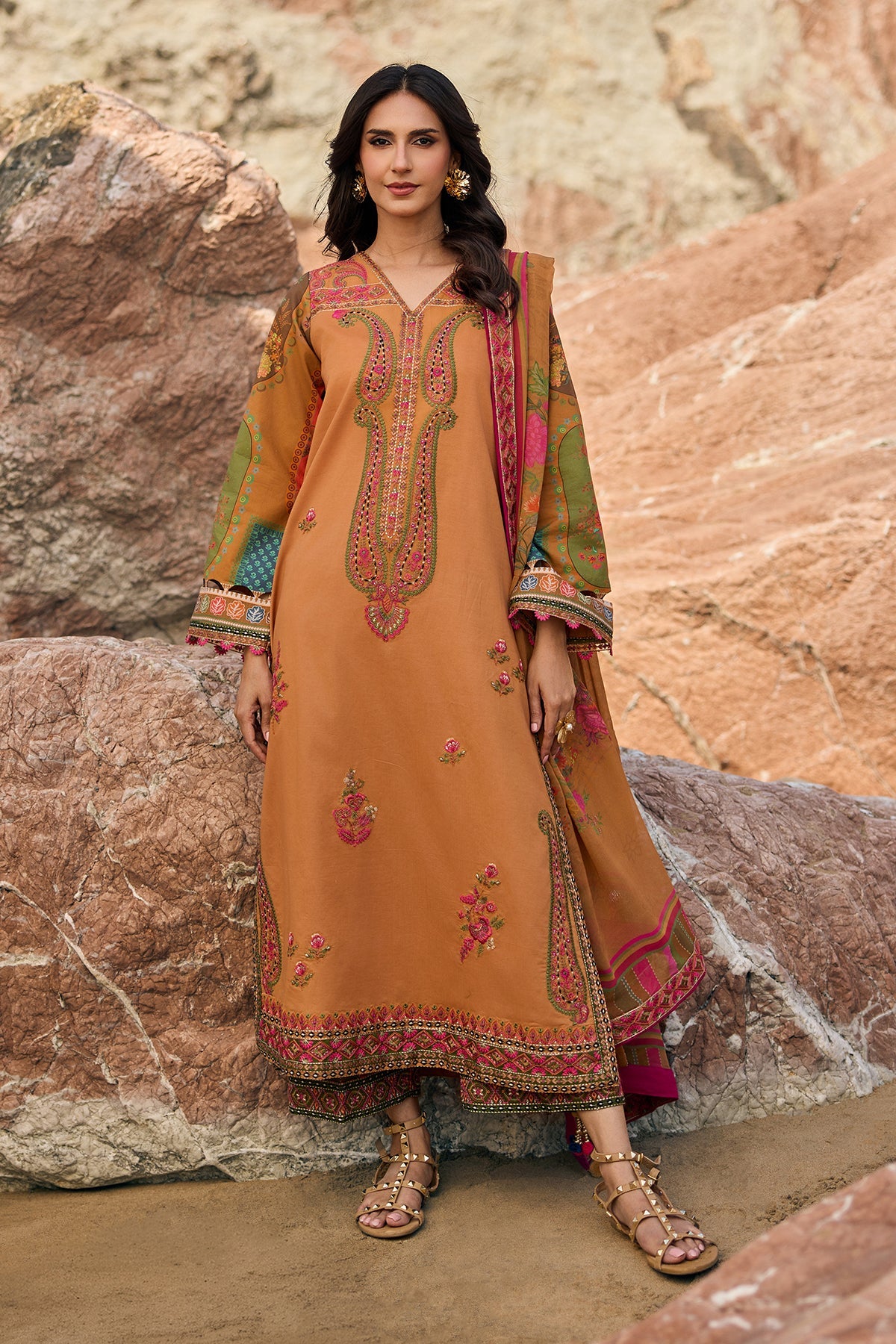 Charizma | SunShine - Vol 1 '26 - 3 PC Embroidered Lawn | CSN6-02