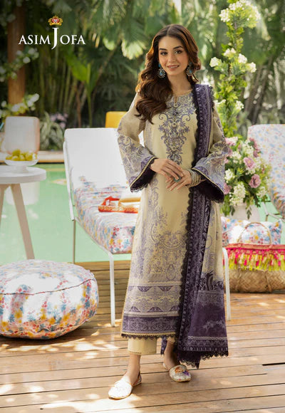 Asim Jofa | PRINTED LAWN 3 PCS | AJGB-08