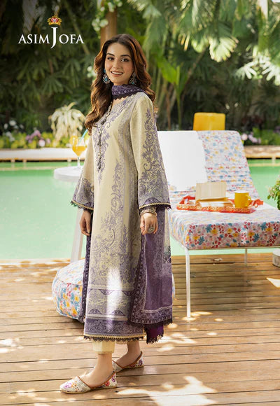 Asim Jofa | PRINTED LAWN 3 PCS | AJGB-08