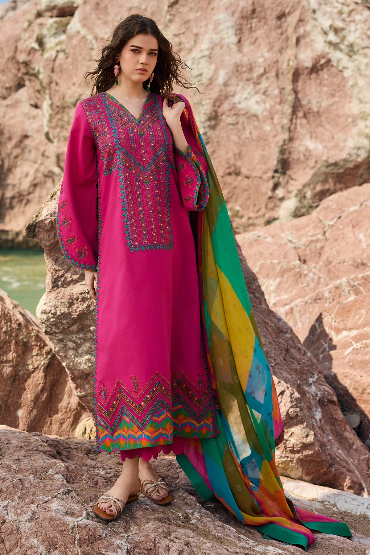 Charizma | SunShine - Vol 1 '26 - 3 PC Embroidered Lawn | CSN6-03