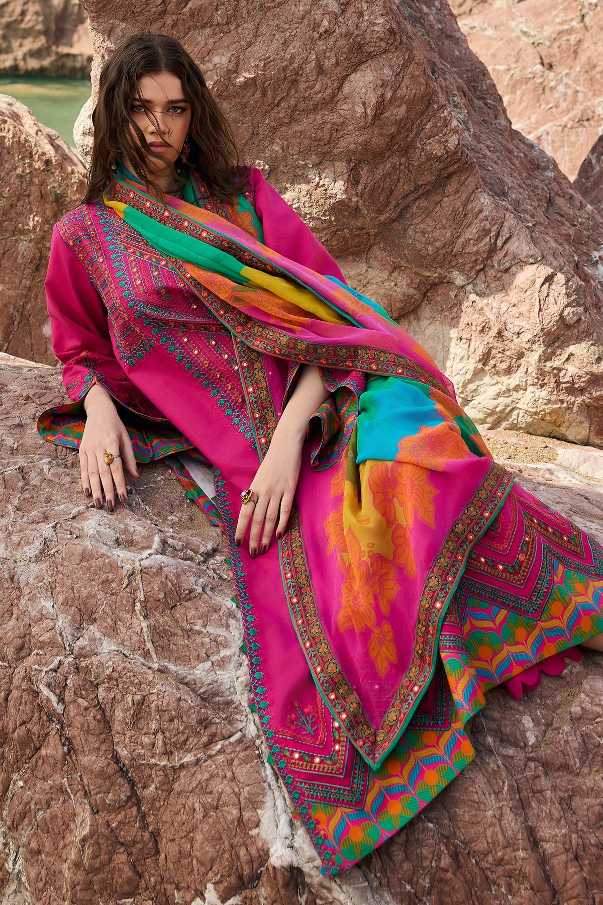 Charizma | SunShine - Vol 1 '26 - 3 PC Embroidered Lawn | CSN6-03