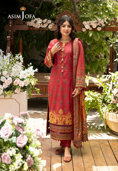 Asim Jofa | PRINTED LAWN 3 PCS | AJGB-10