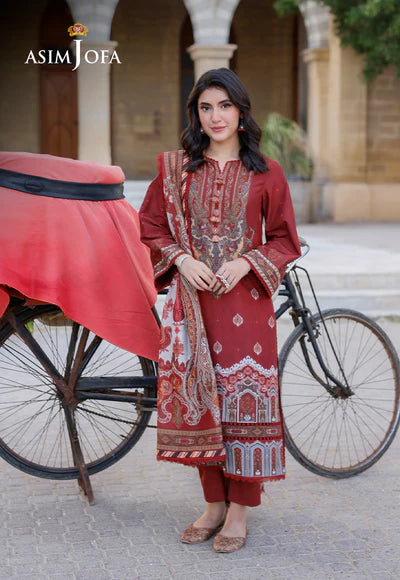 Asim Jofa | PRINTED ARABIC LAWN | AJPL-07