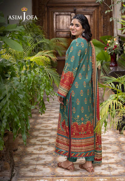 Asim Jofa | PRINTED LAWN 3 PCS | AJGB-01