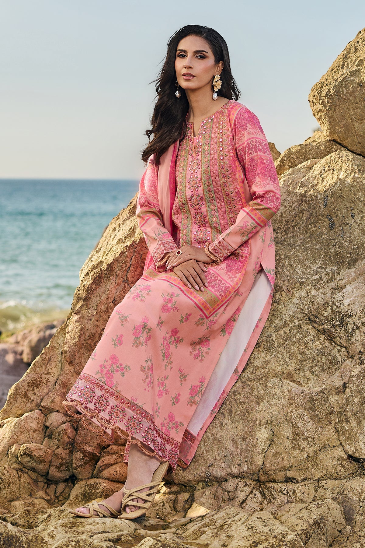 Charizma | 3-PC Unstitched Embroidered Swiss Collection | CSM6-06