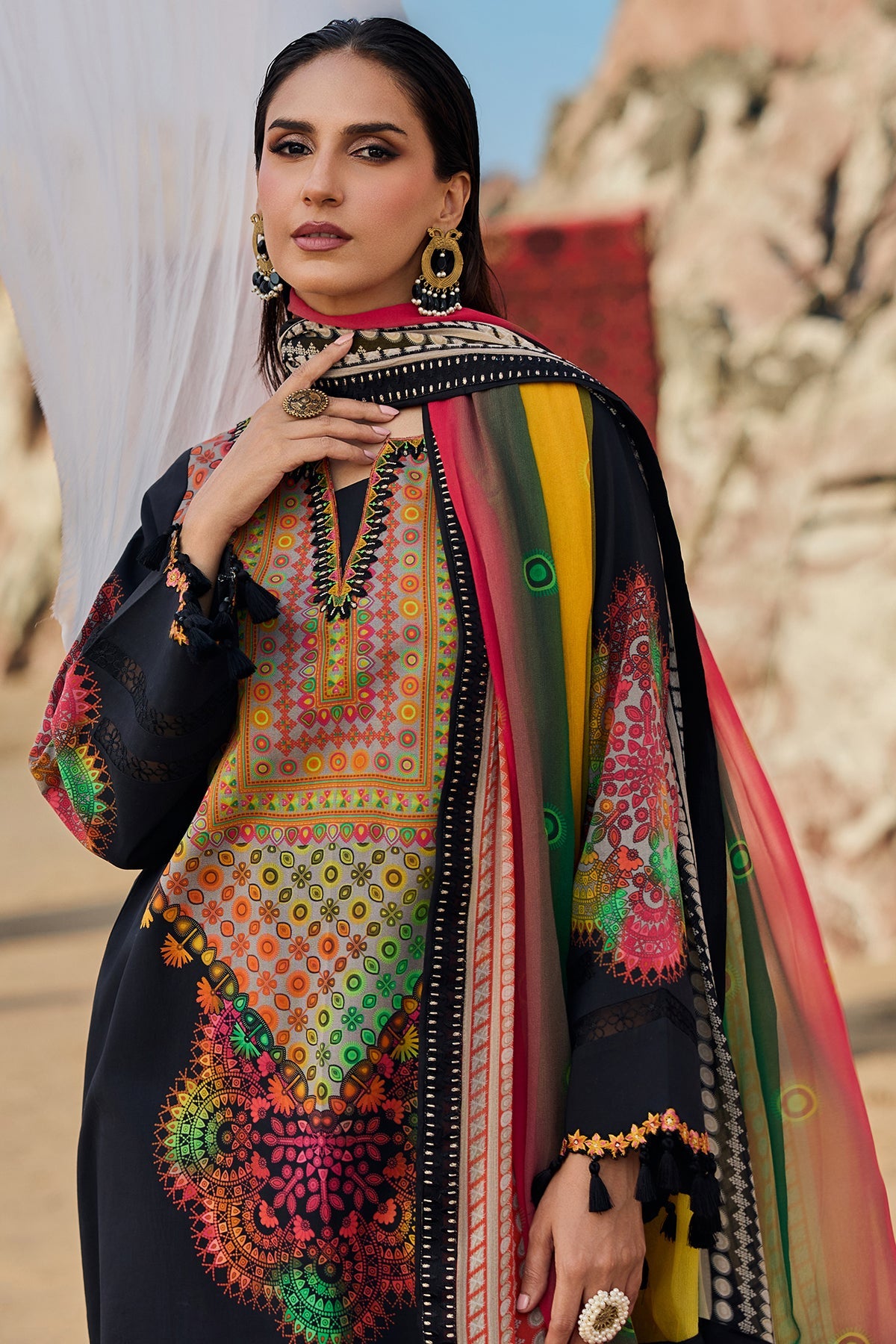 Charizma | 3-PC Unstitched Embroidered Swiss Collection | CSM6-04