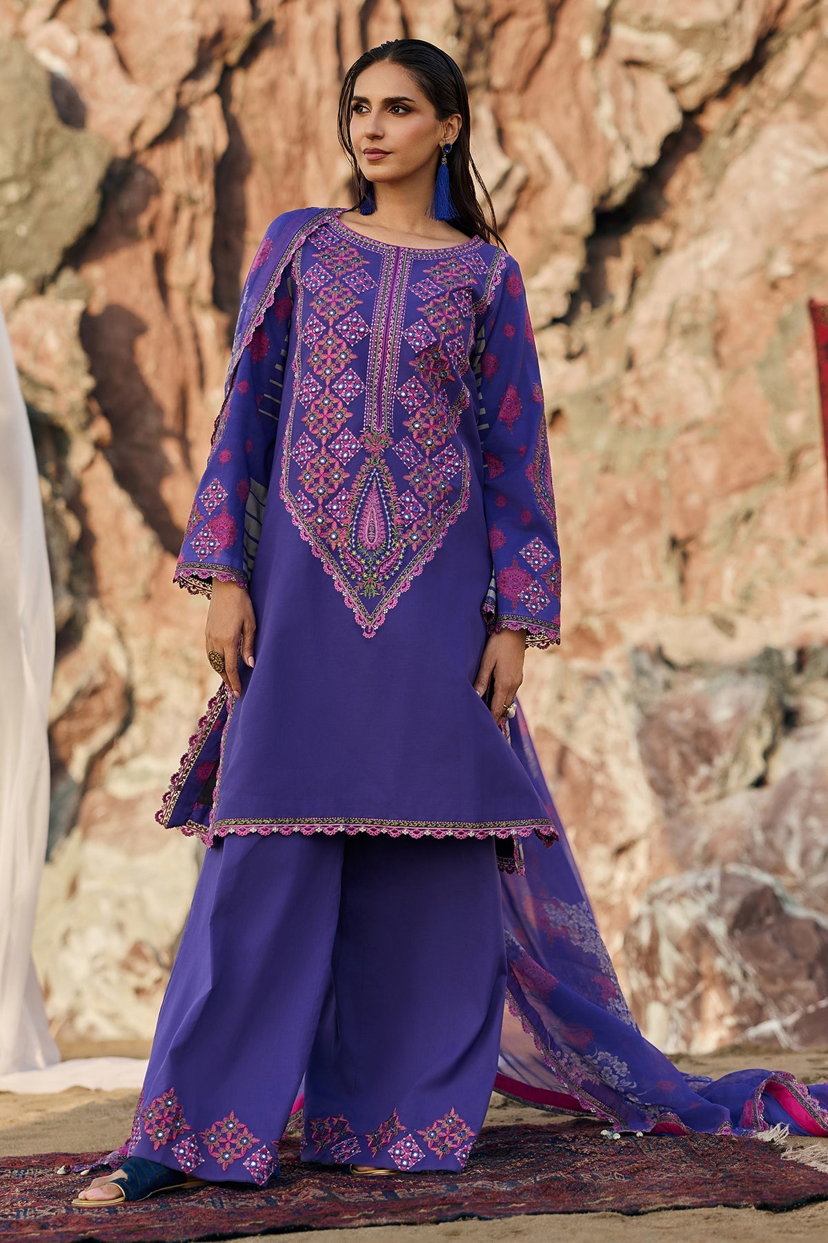Charizma | SunShine - Vol 1 '26 - 3 PC Embroidered Lawn | CSN6-08