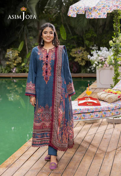 Asim Jofa | PRINTED LAWN 3 PCS | AJGB-09