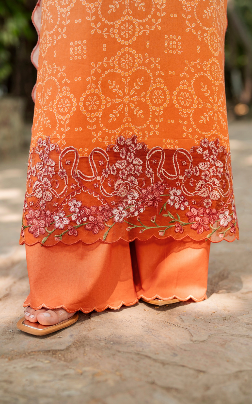 Asifa & Nabeel | Meraki 3 Pcs EMbroidered Lawn | Peach Sorbet MSSL-02