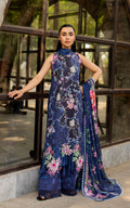 Asifa & Nabeel | Meraki 3 Pcs EMbroidered Lawn | Indigo Craft MSSL-04