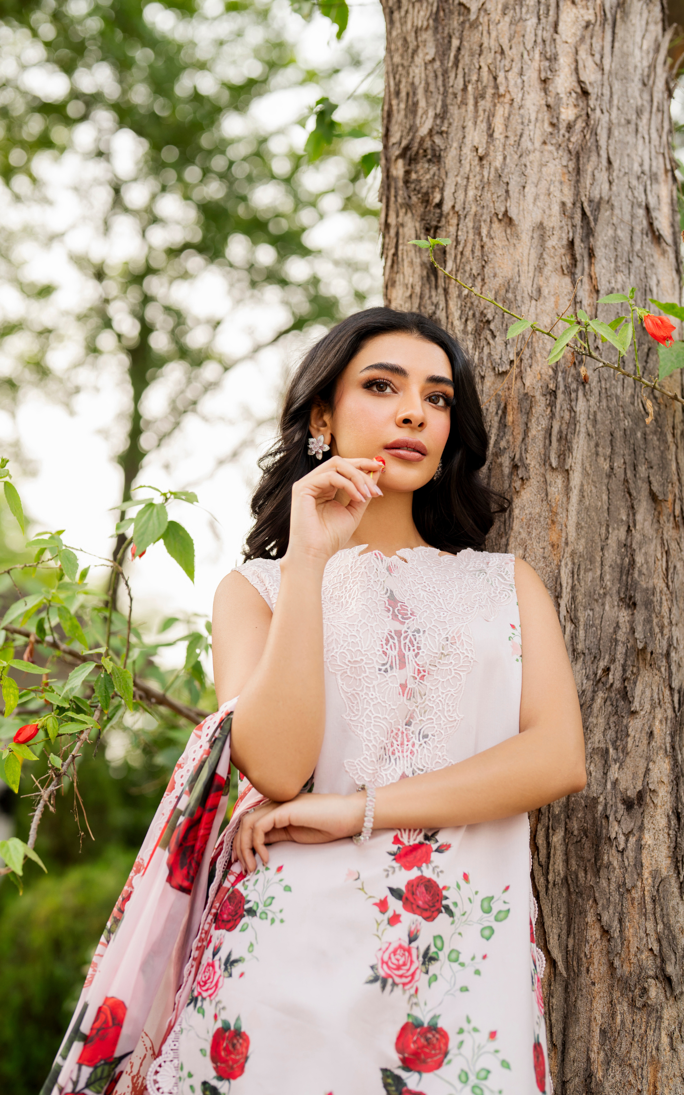 Asifa & Nabeel | Meraki 3 Pcs EMbroidered Lawn | Gilded Rose MSSL-05
