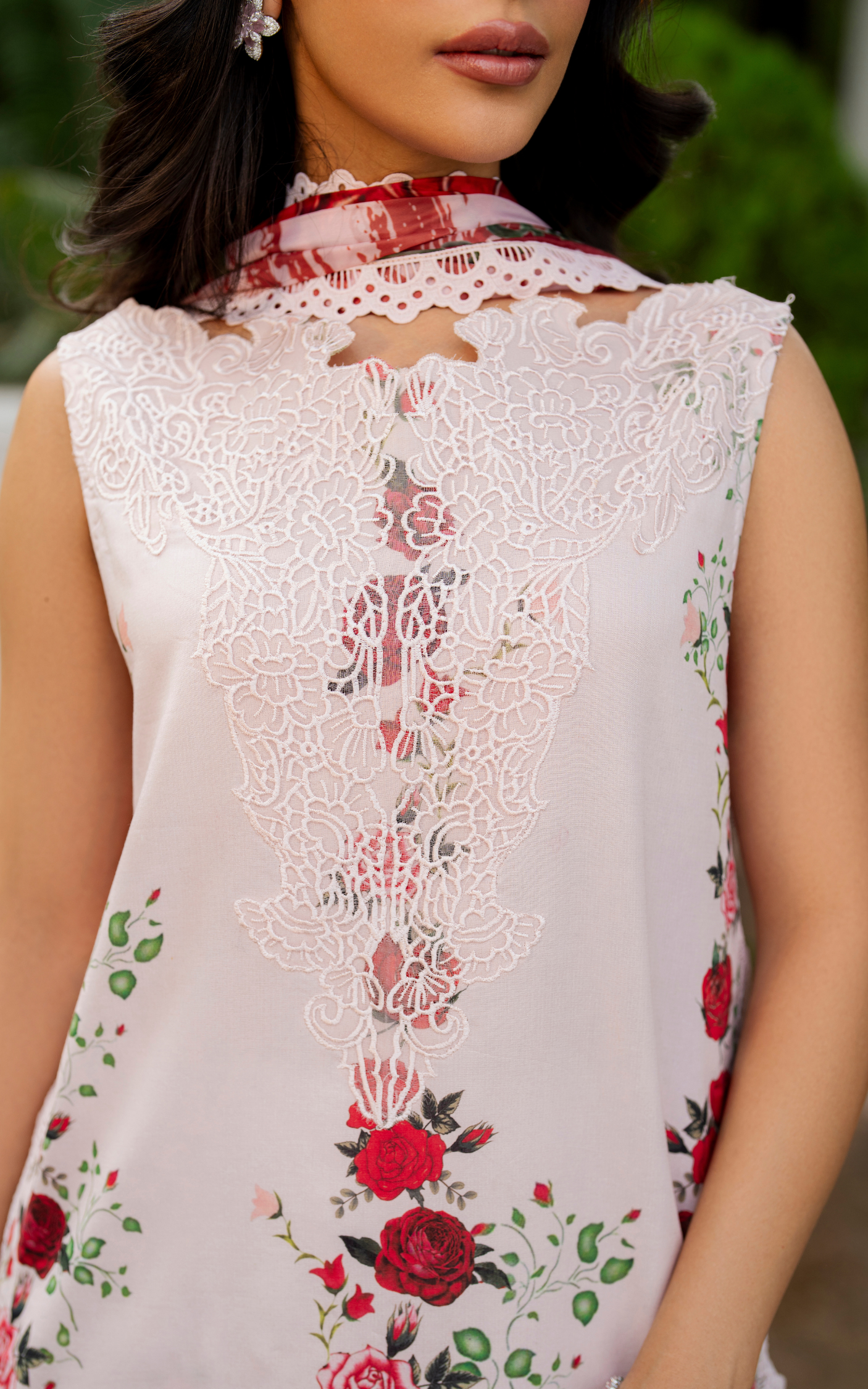 Asifa & Nabeel | Meraki 3 Pcs EMbroidered Lawn | Gilded Rose MSSL-05
