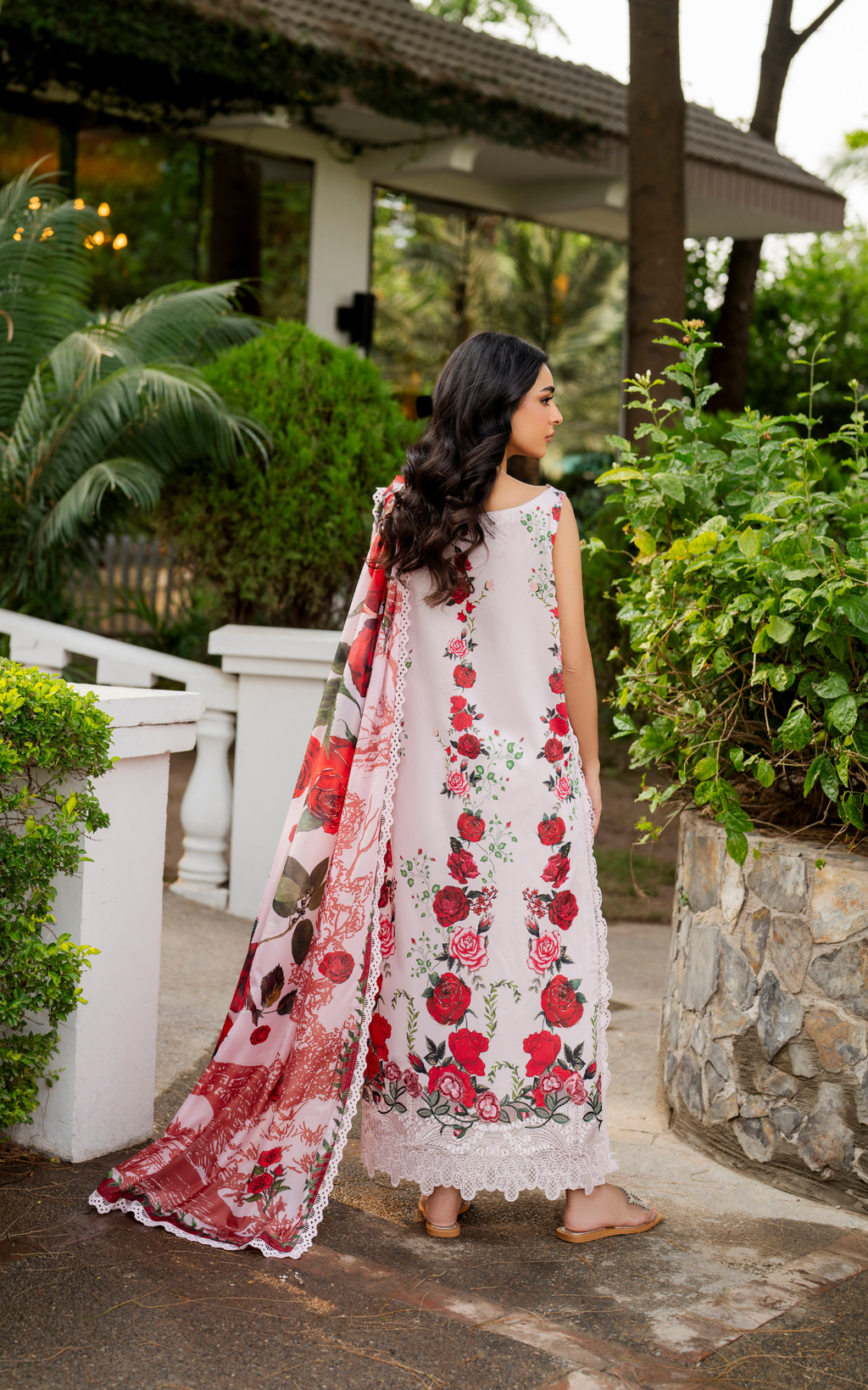 Asifa & Nabeel | Meraki 3 Pcs EMbroidered Lawn | Gilded Rose MSSL-05