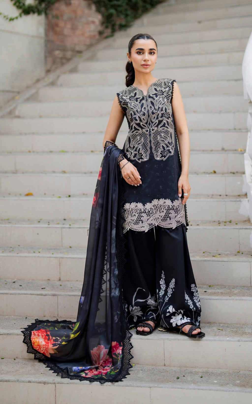 Asifa & Nabeel | Meraki 3 Pcs EMbroidered Lawn | Wildflower Whimsy MSSL-06