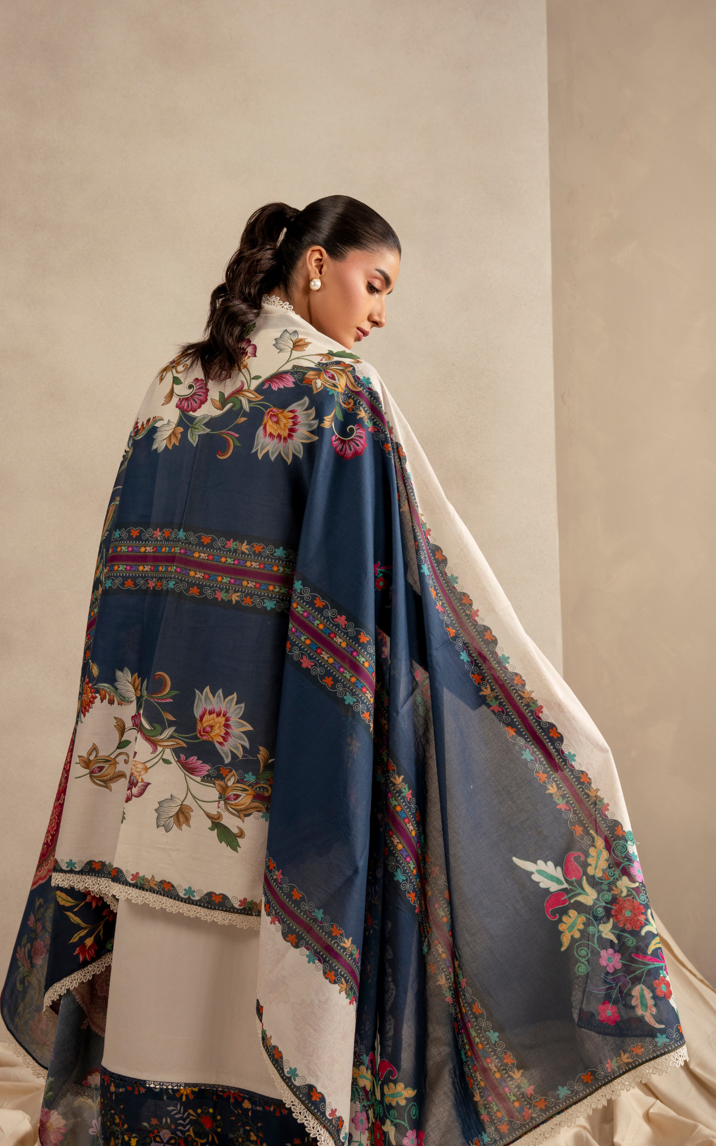 Asifa & Nabeel | Meraki 3 Pcs EMbroidered Lawn | Saffron Soul MSSL-10