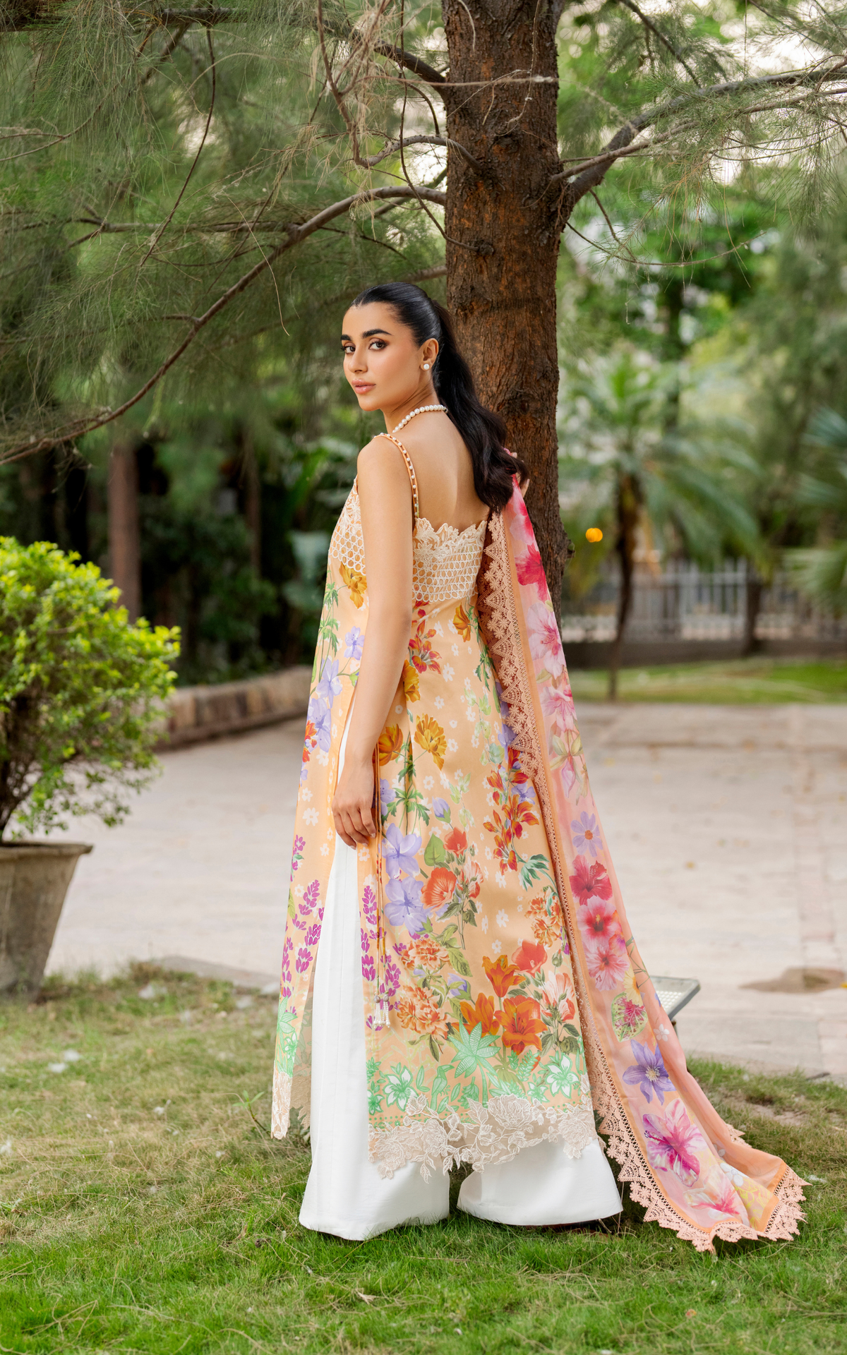 Asifa & Nabeel | Meraki 3 Pcs EMbroidered Lawn | Marigold Muse MSSL-11