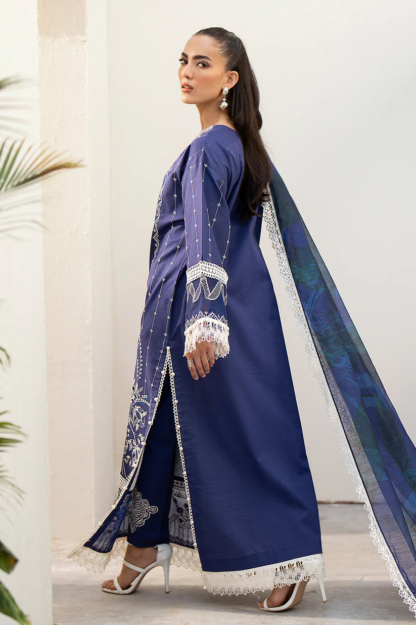 Saad Shaikh | Embroidered Lawn | Tawny