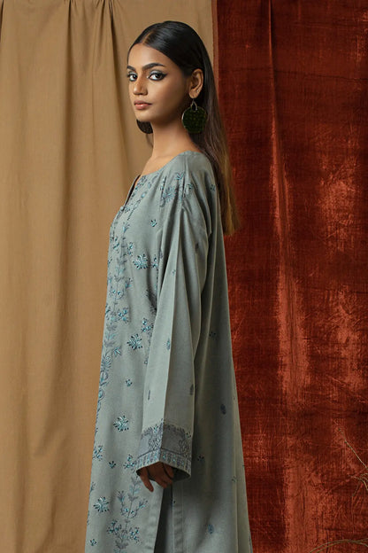 3 Piece – Premium Embroidered Karandi – 8299