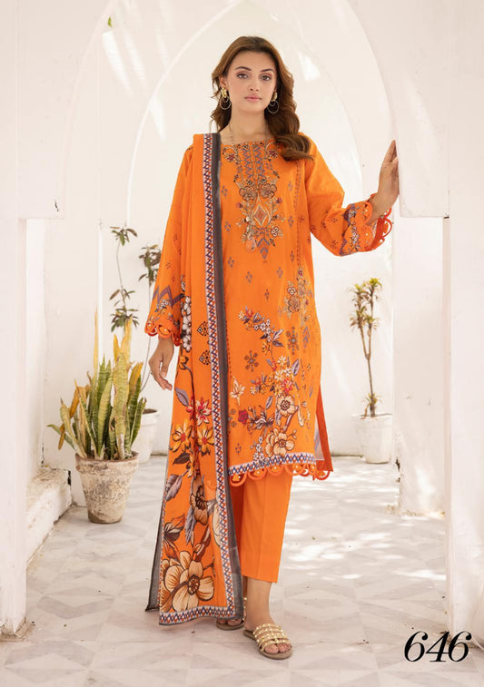 Shaista | Embroidered Lawn | Heer