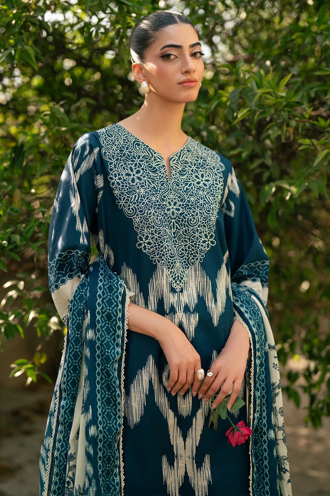 Rashid | Orissa Permium Embroidered Lawn | 3752