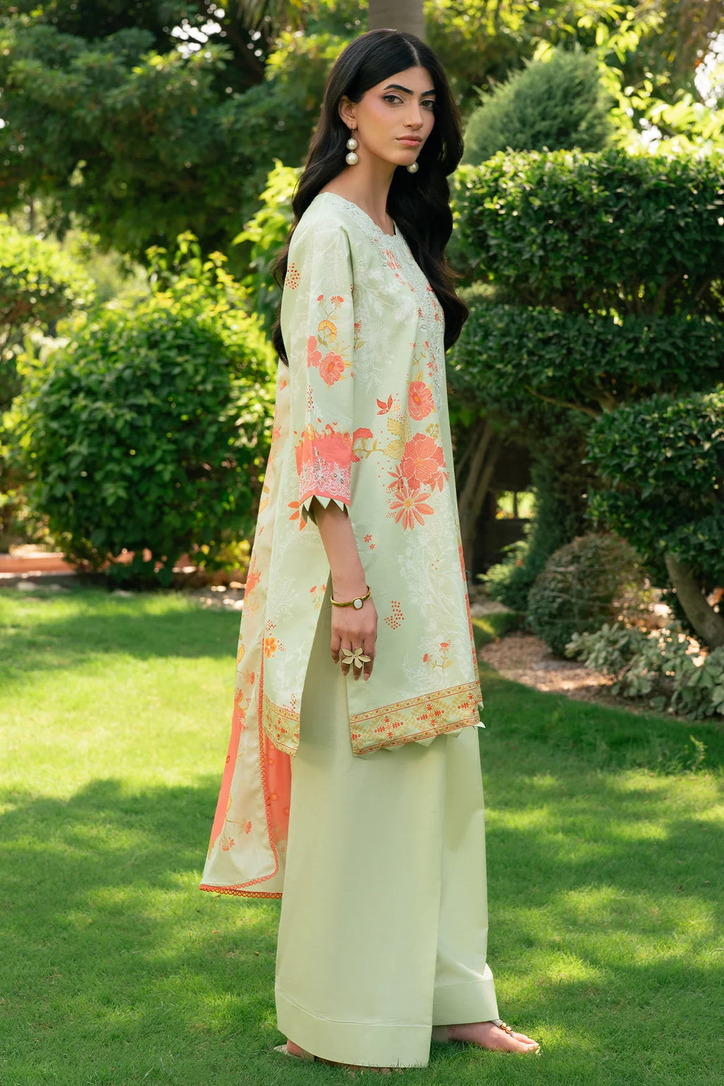 Rashid | Orissa Permium Embroidered Lawn | 3754