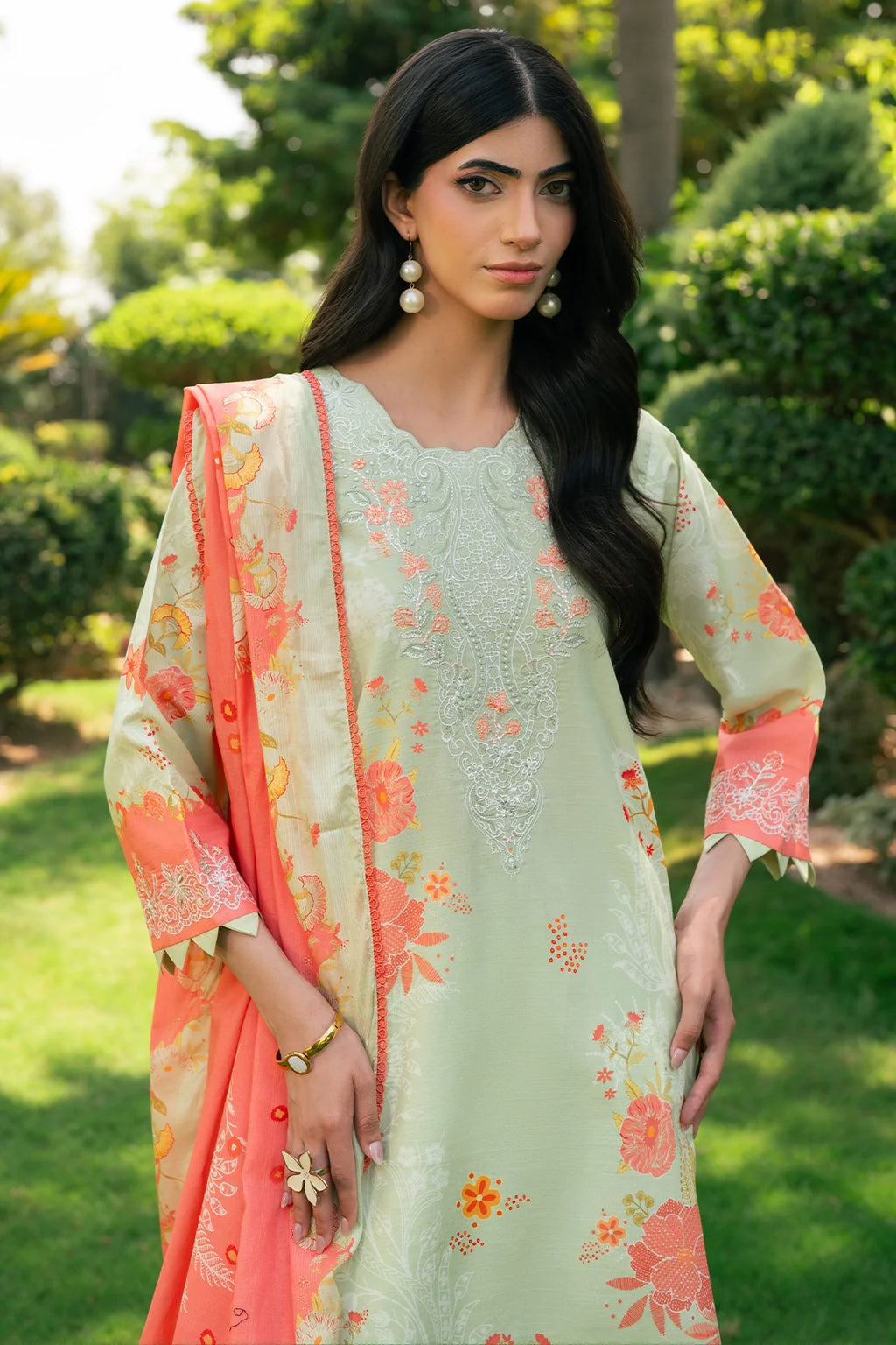 Rashid | Orissa Permium Embroidered Lawn | 3754