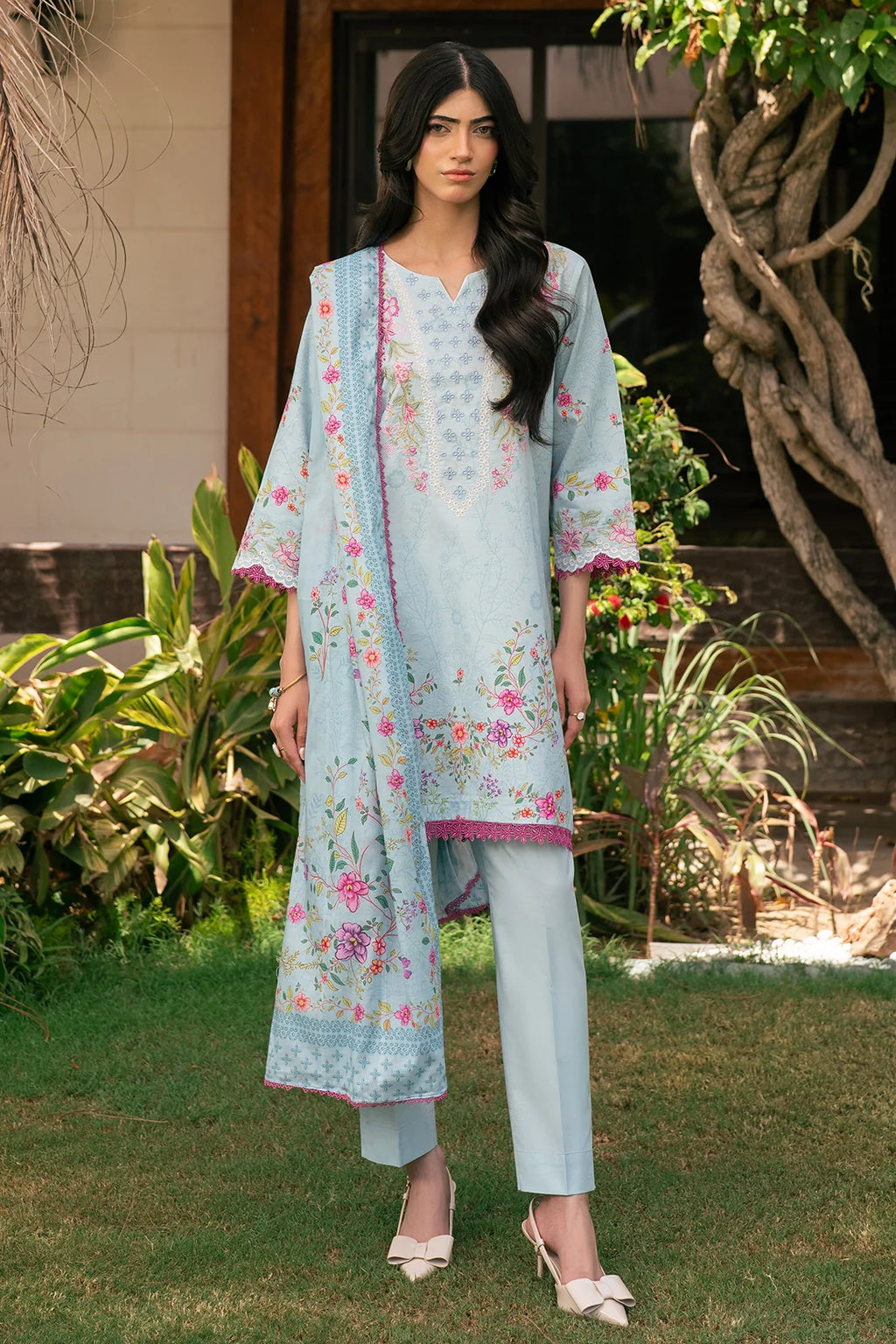Rashid | Orissa Permium Embroidered Lawn | 3755