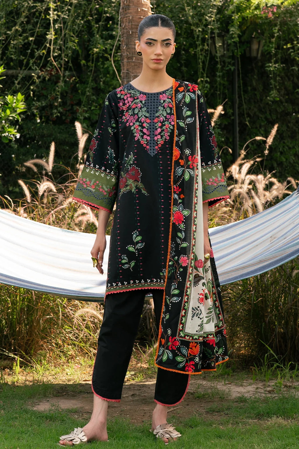 Rashid | Orissa Permium Embroidered Lawn | 3758