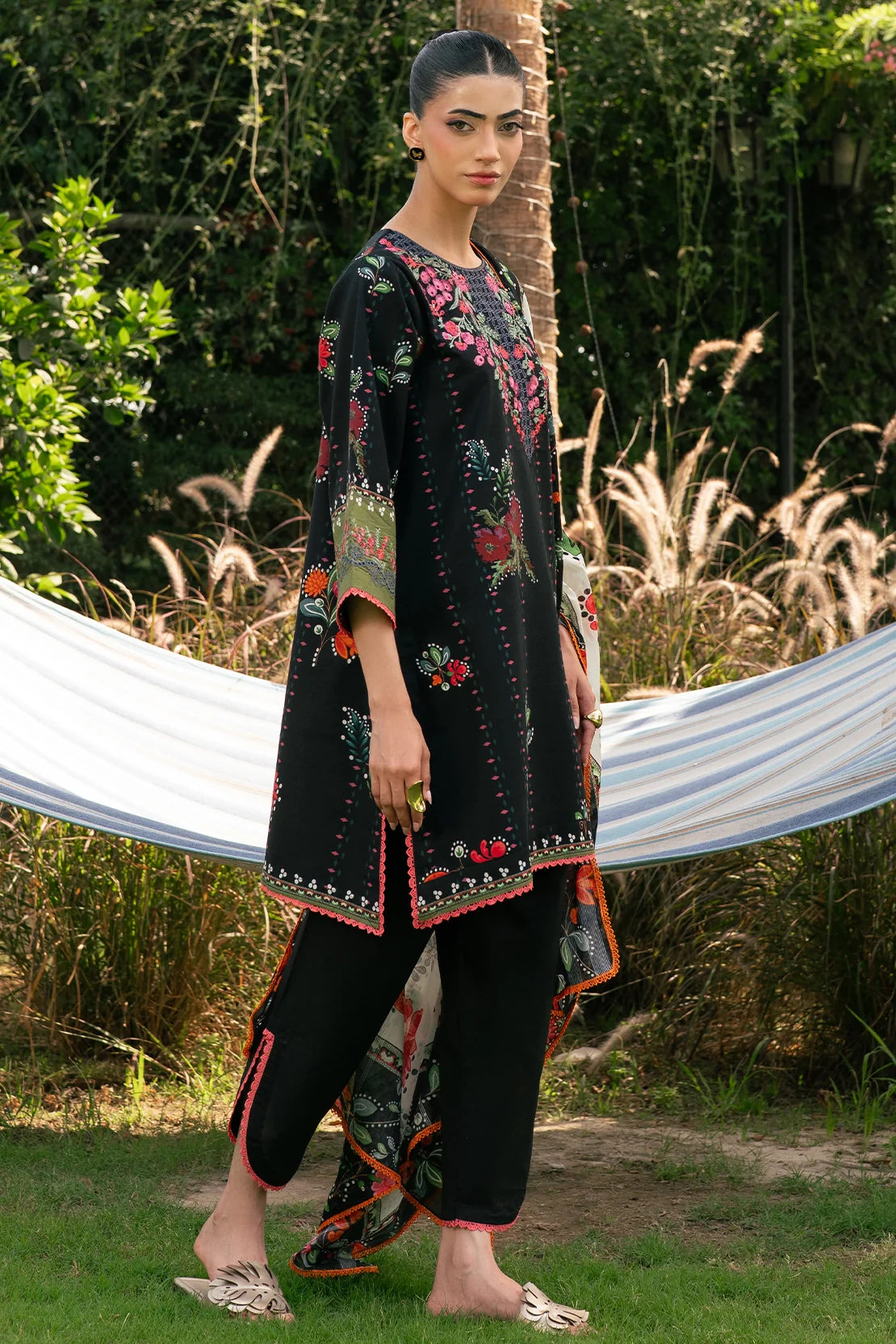 Rashid | Orissa Permium Embroidered Lawn | 3758